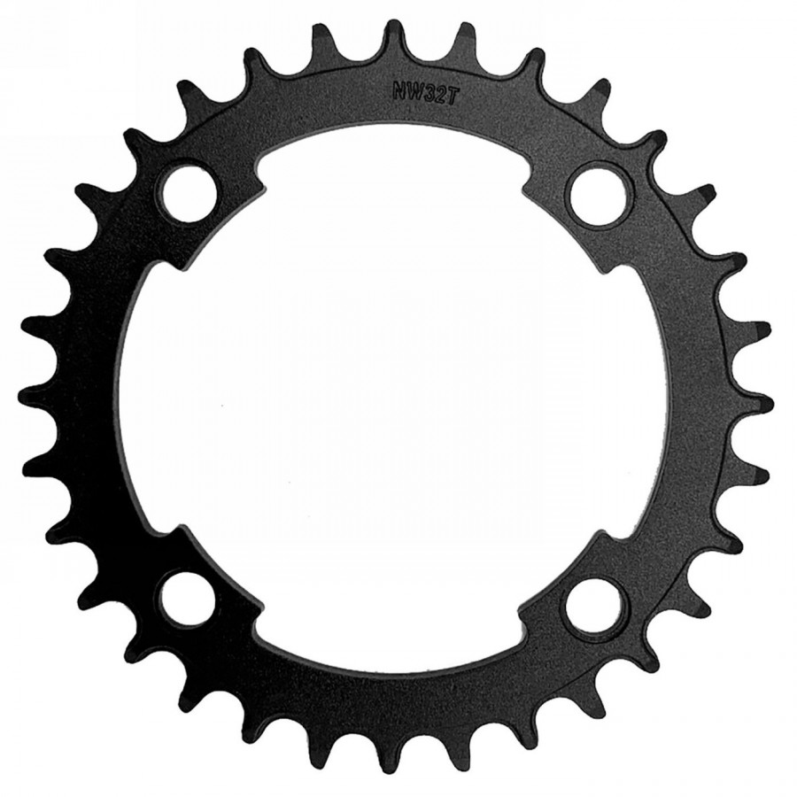 E-bike chainring - narrow wide, alu, bolt circle 104mm, 40 teeth, for 1/2' x 3/32' and 11/128', black, with samox euro hole card