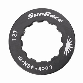 Anneau cnc aluminium 12 dents noir - shimano - 1