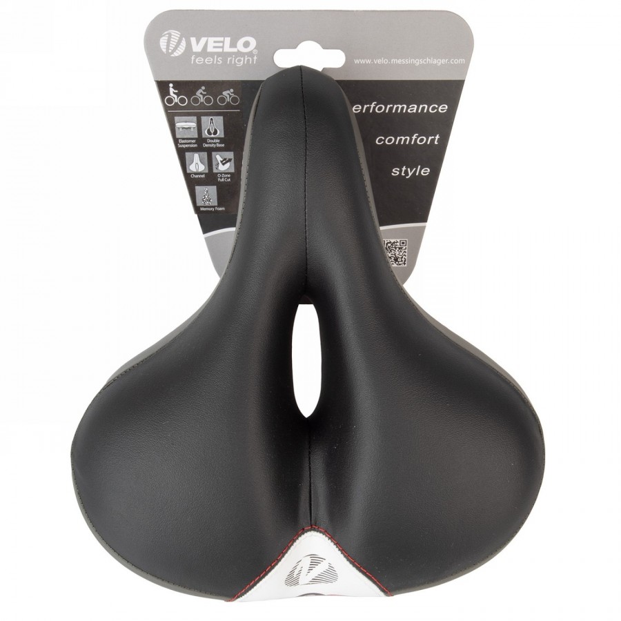 Saddle 'velo' newport gemini w, 245 x 212 mm, without clamp, steel frame, on card - 4