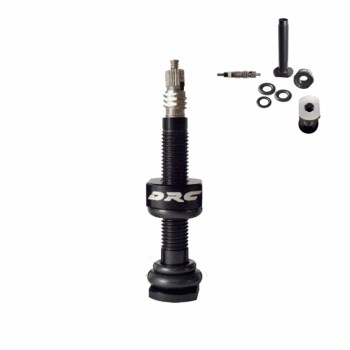 Drc tubeless valve in black ergal with removable mechanism - 1