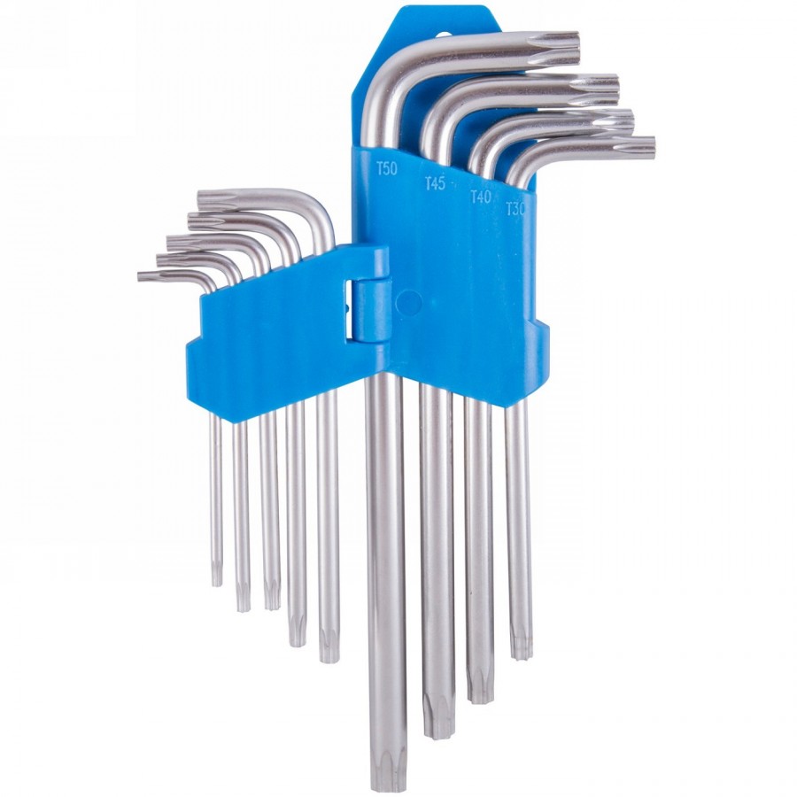 internal hex spanner set ventura, t10/t15/t20/t25/t27/t30/t40/t45/t50, steel, in blister pack - 2