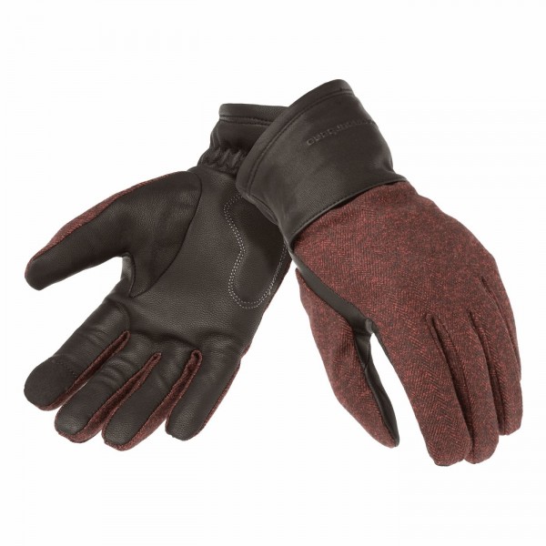 Lady cabrio glove red herringbone size m - 1