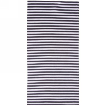 Neck scarf/foulard, 'black/white stripes', on m-wave paper - 1