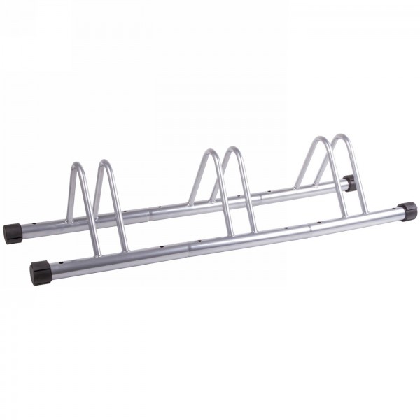 Bike rack for bicycles, steel, silver, 1 set of 3 pieces, mv - 1