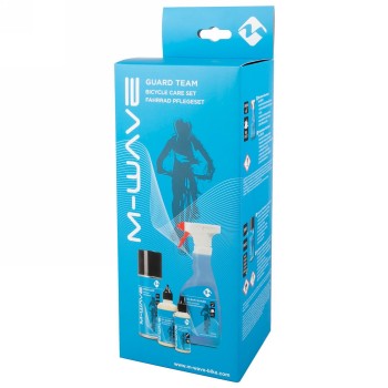 Juego M-wave para el cuidado de la bicicleta, 4 piezas 1 juego compuesto por limpiador (880750), cera (880770), cuidado de la ca