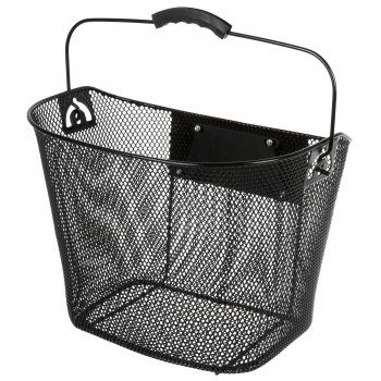 Panier métallique ventura, mailles fines, 34,5x26,5x26/22,5 cm (lxlxh), noir, avec support clip-on 431523 - 1