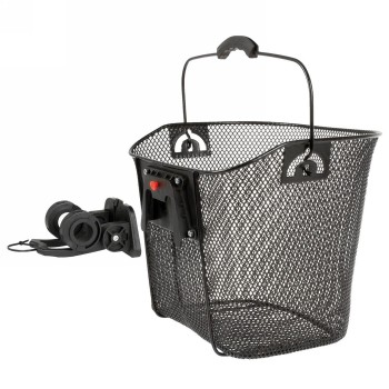 Wire basket ventura, fine mesh, 34.5x26.5x26/22.5 cm (wxlxh), black, with clip-on holder 431523 - 3