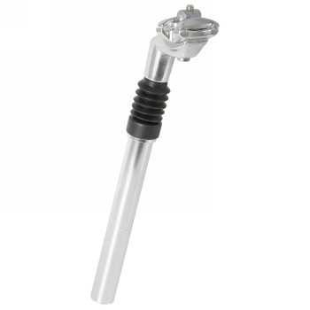 Seat post sp-c2 m-wave, aluminium, suspension, aluminium patent head, silver, 315 x 25.4mm, adjustable preload, suspension trave