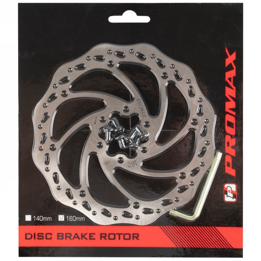 Brake disc, 160 mm, incl. mounting bolts, in promax blister packaging incl. torx spanner - 3