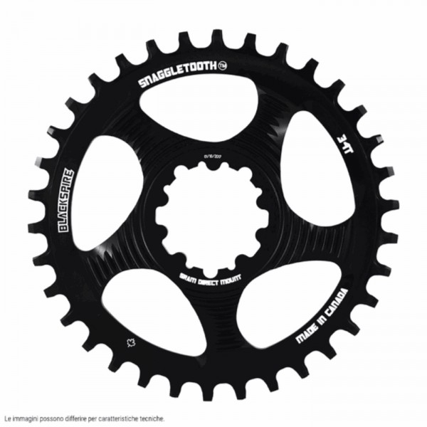 Snaggletooth chainring 34 teeth direct mount 6mm offset sram - 1