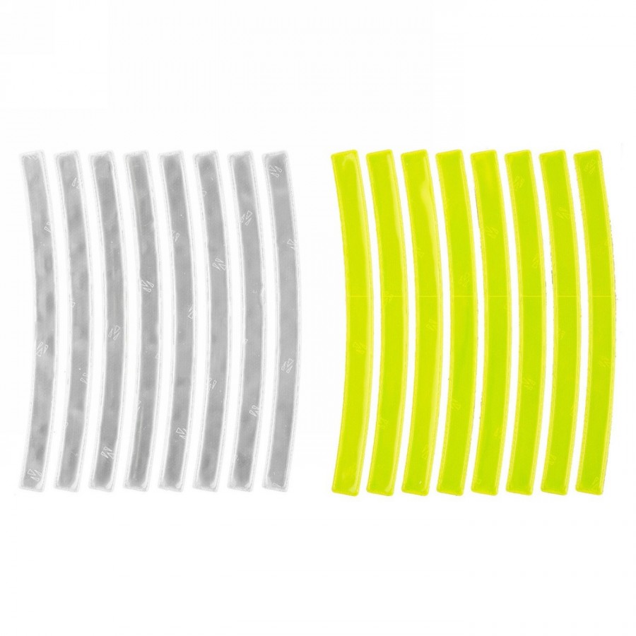 Reflective stickers, 3m 1 set 16 pieces assorted (8 x yellow and 8 x silver each), m-wave card - 1