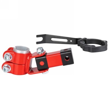 Second, spare adapter set-to attach tandem bar 640020-to a second wheel, red, with quick release - 1