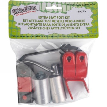 Zweit-,ersatz-adapter set-um tandem stange 640020-an ein zweitrad zu- befestigen, rot, mit schnellspanner - 2