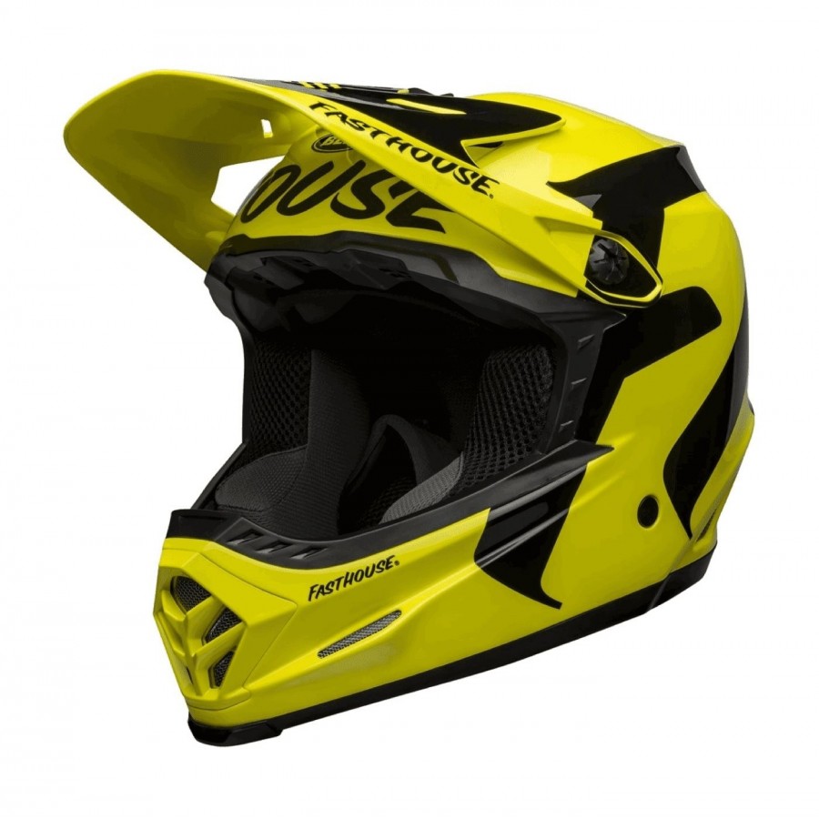 Casco full-9 fus mips amarillo/negro 53/55cm talla s - 4