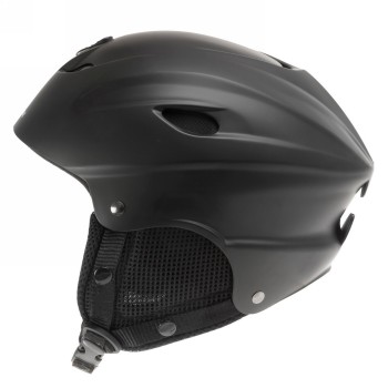 Ski helmet, design: matt black, size s 52 - 55 cm, with ring system, with detachable ear pads, with lockable ear pads - 3