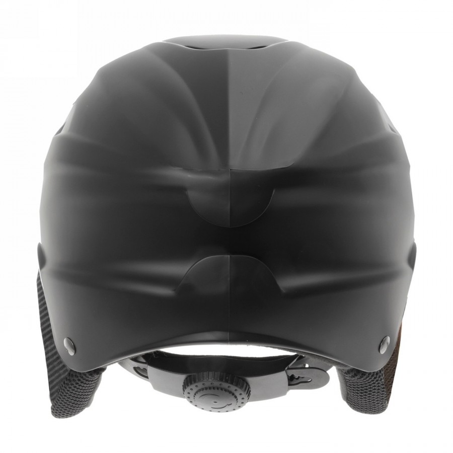 Ski helmet, design: matt black, size s 52 - 55 cm, with ring system, with detachable ear pads, with lockable ear pads - 5