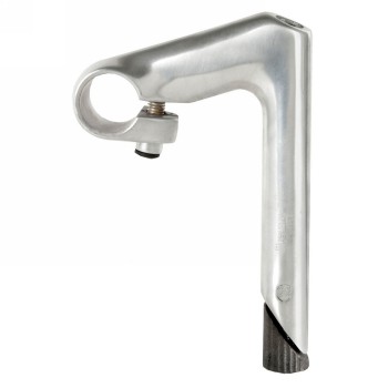 Handlebar stem, aluminium, 22.2/25.4, silver polished, angle -17°, length 150 mm, ext. 80 mm, mv - 1