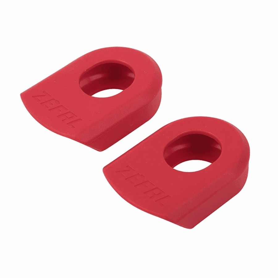 Red crank armor pedal guards - 1