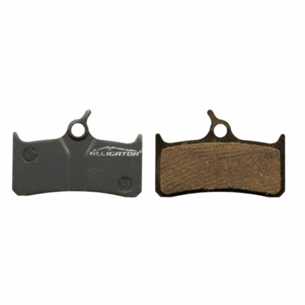 Paire de plaquettes alligator semi-metalliques avec ressorts compatibles shimano xt - 1