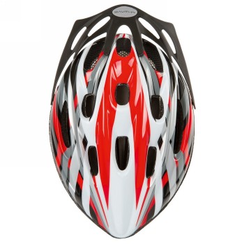 Casco para adultos/jóvenes, activo, diseño: rojo, talla l 58 - 61 cm, con sistema de anillas, caja - 3