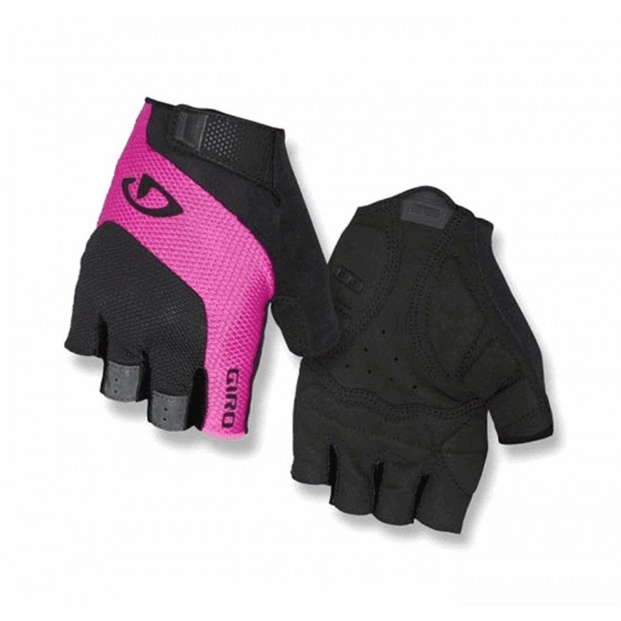 Frauen kurze handschuhe tessa gel schwarz/rosa größe m - 1