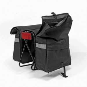 Rear bags black extendable sack rack - 2