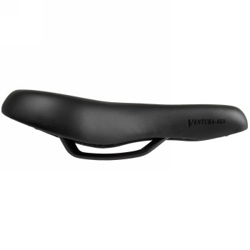 Mtb/rennrad sattel, ventura asa, schwarz, länge: 262 mm, breite: 142 mm,ohne kloben, mv (250170) - 2