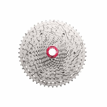 Mtb cassette 12s x 11/51 teeth in silver steel - shimano body - 1