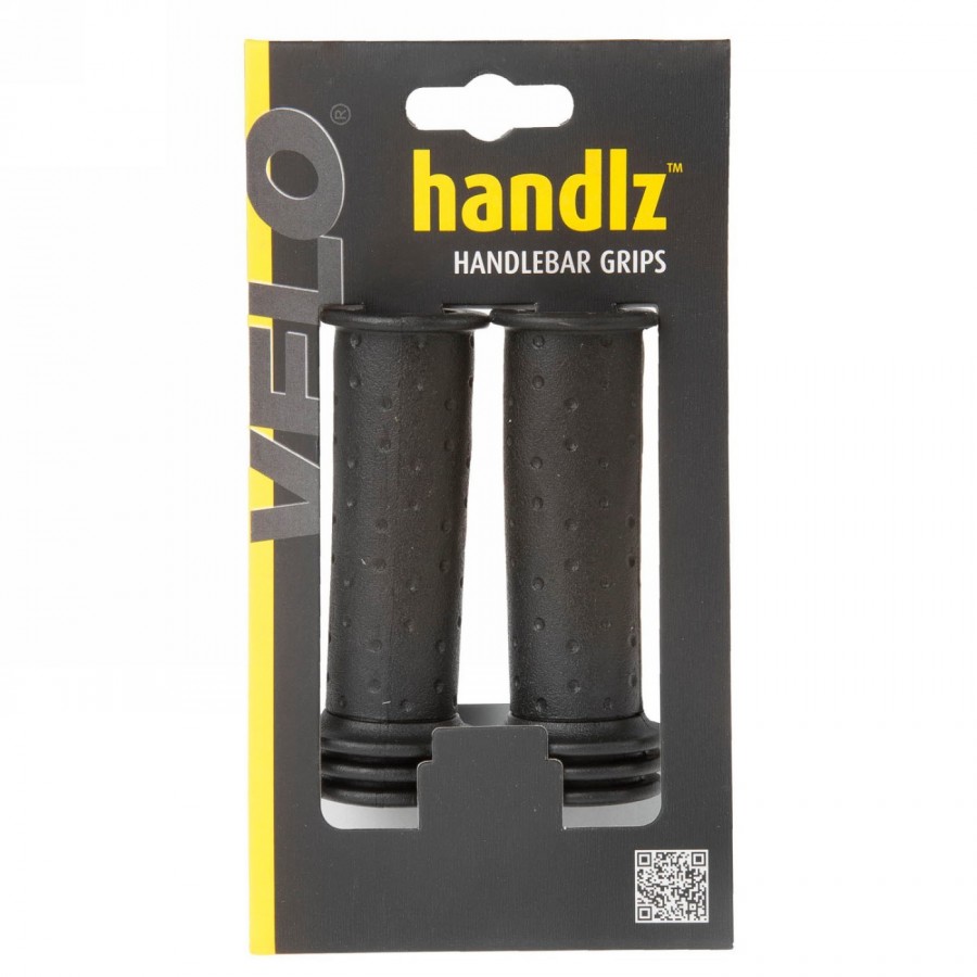 Pair of children's grips, black, kraton rubber, closed ends, 105 mm, pair, with am packaging, with gtin code - 2