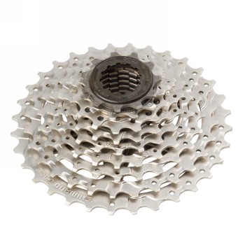 cassette sprocket, cs-hg400-9, 9-speed, 11-12-14-16-18-21-24-28-32(ar),pre-assembled (cs cap), bulk - 1