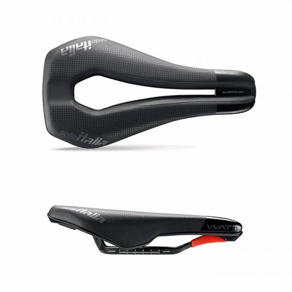 Saddle watt 133x255mm (u3) superflow kit carbon - weight: 190gr - 1