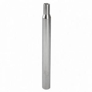 Straight seatpost 27,2mm x 300mm in silver steel - 1
