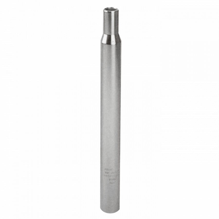 Straight seatpost 27,2mm x 300mm in silver steel - 1
