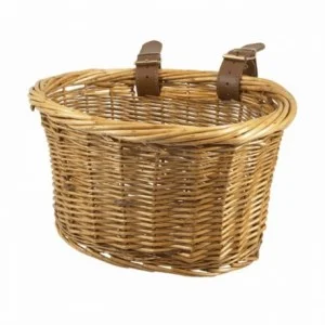 Natural color baby wicker basket 26 x 19 x 16cm - 1