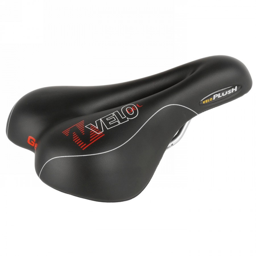 selle velo, 255 x 177 mm, noir mat, armature en acier, avec insert, sans attache, 477 g, carte - 1