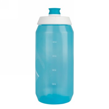 Trinkflasche M-Wave PBO 550, Kunststoff, 550 ml, transparent blau/weiß/transparent blau, auf Karte - 2