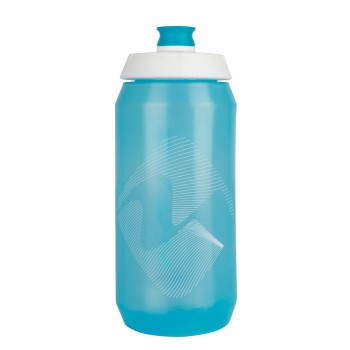 Bouteille pour boissons M-wave PBO 550, plastique, 550 ml, bleu transparent/blanc/bleu transparent, sur carte - 3