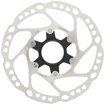 Brake disc, shimano, sm-rt64, deore,s 160mm, w/lock ring(internal serration), ind.pack - 1