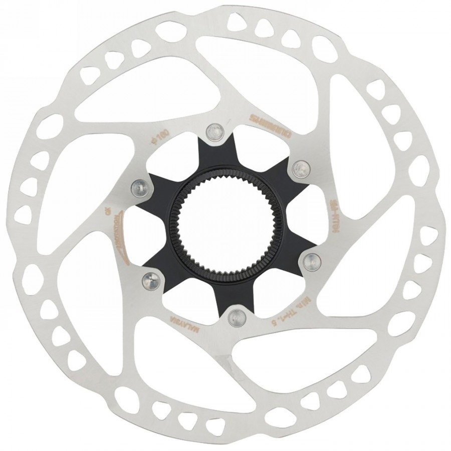 Brake disc, shimano, sm-rt64, deore,s 160mm, w/lock ring(internal serration), ind.pack - 1