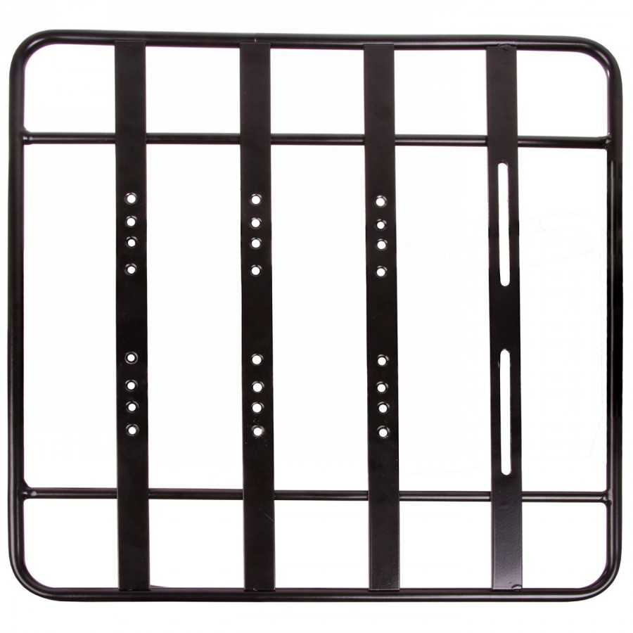 Placa base racky, material: aleación de aluminio, anodizado negro, dimensiones: 400 x 400 mm, incl. material de montaje, en - 5