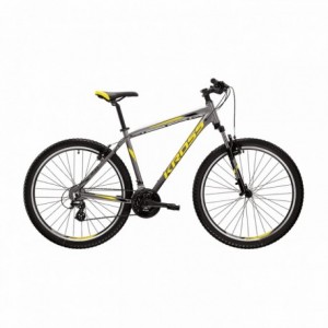 Mtb hexagon 2.0 uomo 27,5" grigio/nero/giallo 7v taglia m - 1 - Mountain bike - 5902262039598