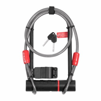 Candado de arco k-traz u11 cable con cable y soporte - 2