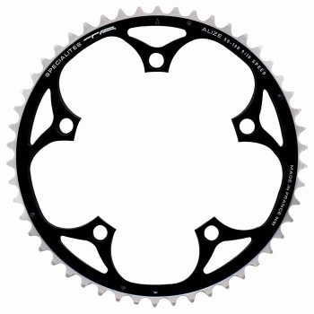 Single chainring 9/10s x 53 teeth - bcd 110mm black for cranksets - 1