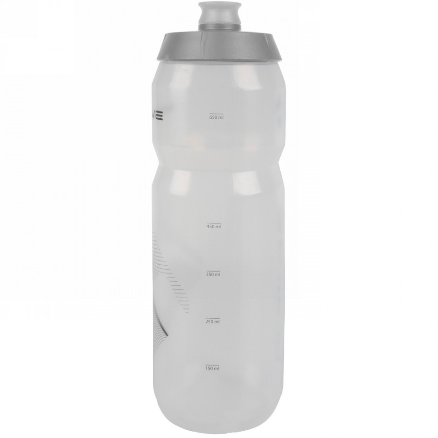 M-wave water bottle, plastic, 750 ml, clear/ silver/ clear, on card - 2