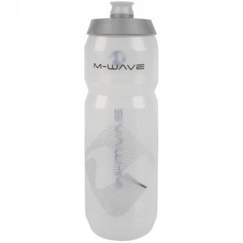 M-wave water bottle, plastic, 750 ml, clear/ silver/ clear, on card - 3