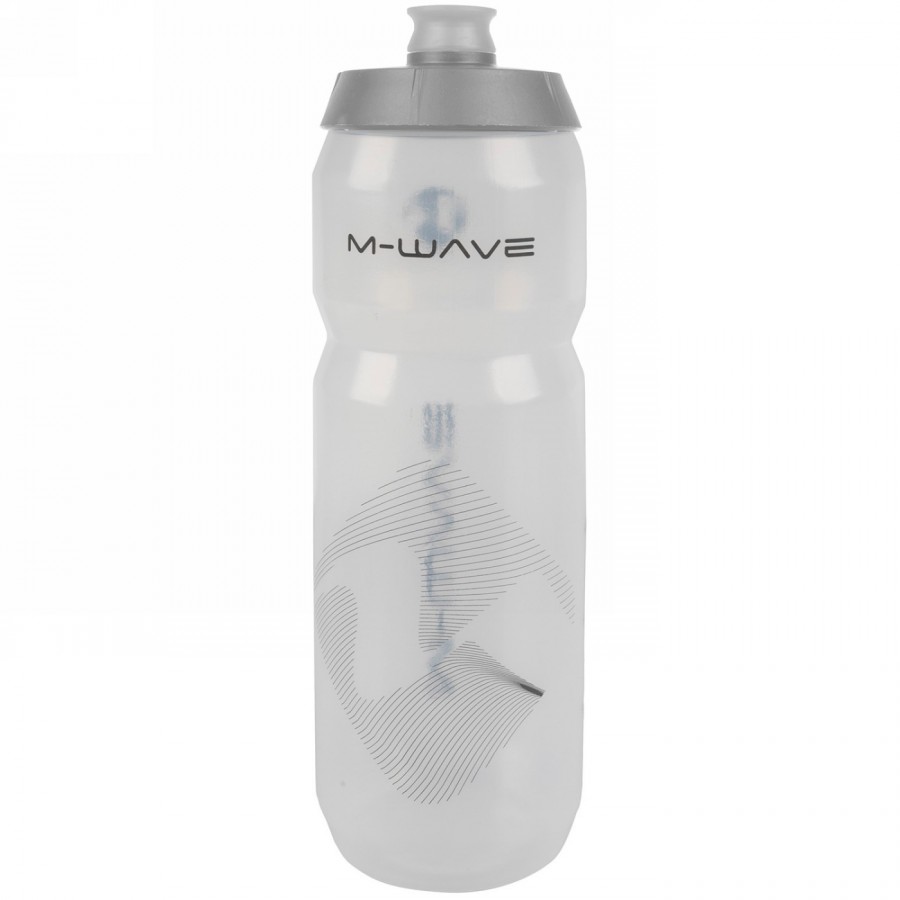 M-wave water bottle, plastic, 750 ml, clear/ silver/ clear, on card - 3