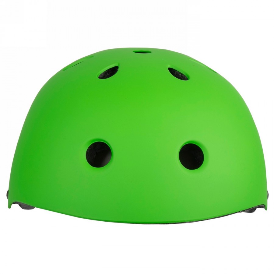 Casco para freestyle - patinaje - bmx - outdoor, lanzamiento, diseño: verde mate, talla m 54 - 58 cm, con sistema de anillas, ca