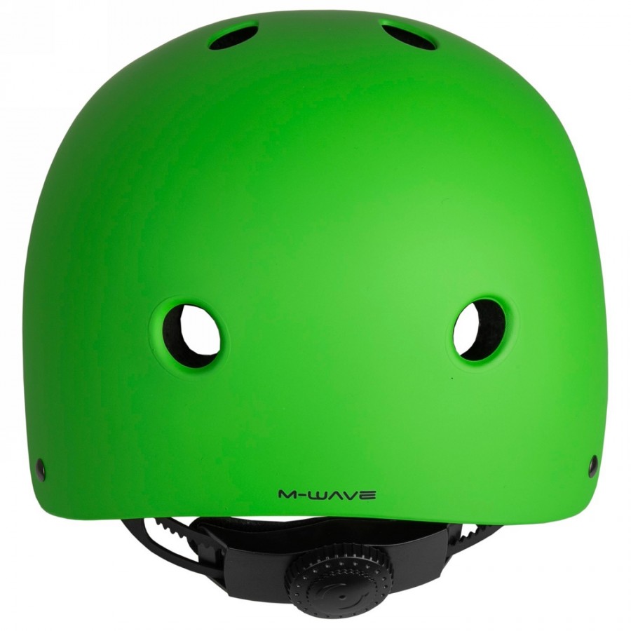 Casco per freestyle - skating - bmx - outdoor, lancio, design: verde opaco, taglia m 54 - 58 cm, con sistema ad anello, scatola 