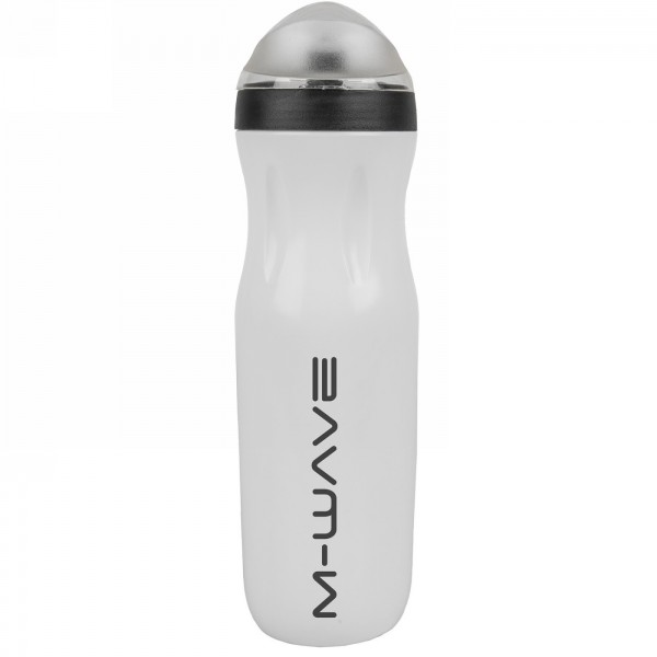 Thermal bottle pbo 500-iso, m-wave, plastic, 500 ml, white/black/white, on cardboard - 1