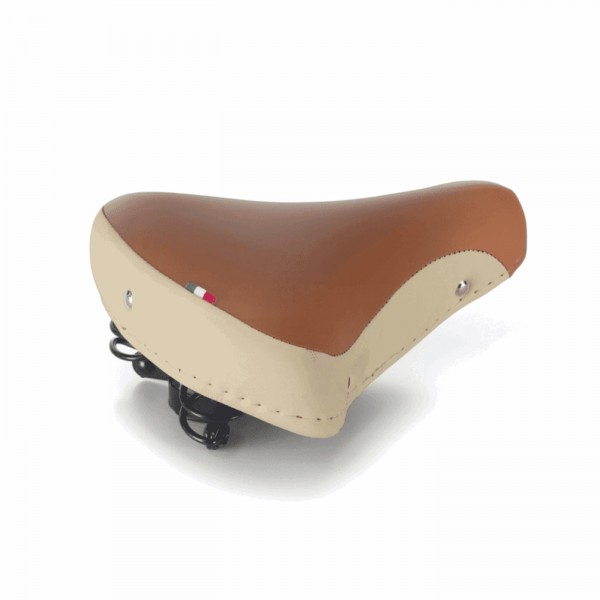 Cream / honey fold saddle - 1